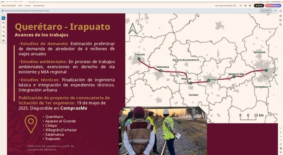 Inicia Licitación del Tren Tramo Apaseo-Irapuato. Posible inclusión de&nbsp;León