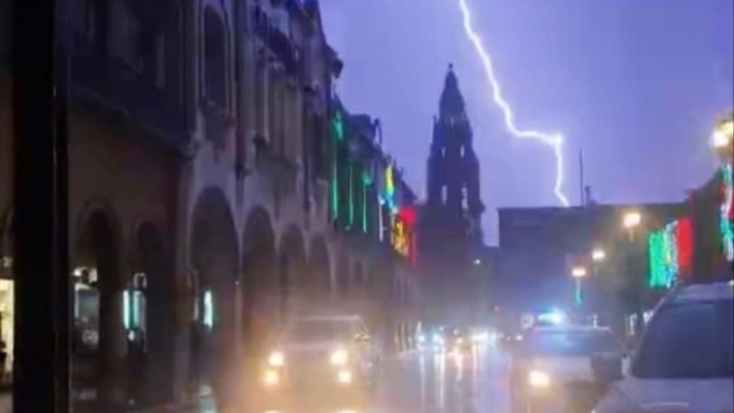 CAOS EN CELAYA POR LLUVIAS&nbsp;INTENSAS