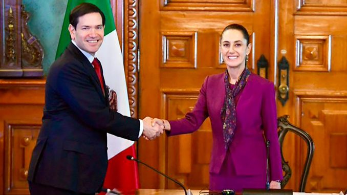 ENCUENTRO CLAUDIA SHEINBAUM-MARCO&nbsp;RUBIO